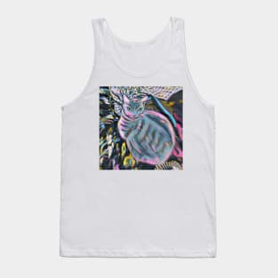 Patchwork cat 11 Tank Top